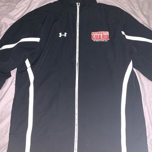 2017 Black Under Armour Zip Up Jacket | National Guard Theme